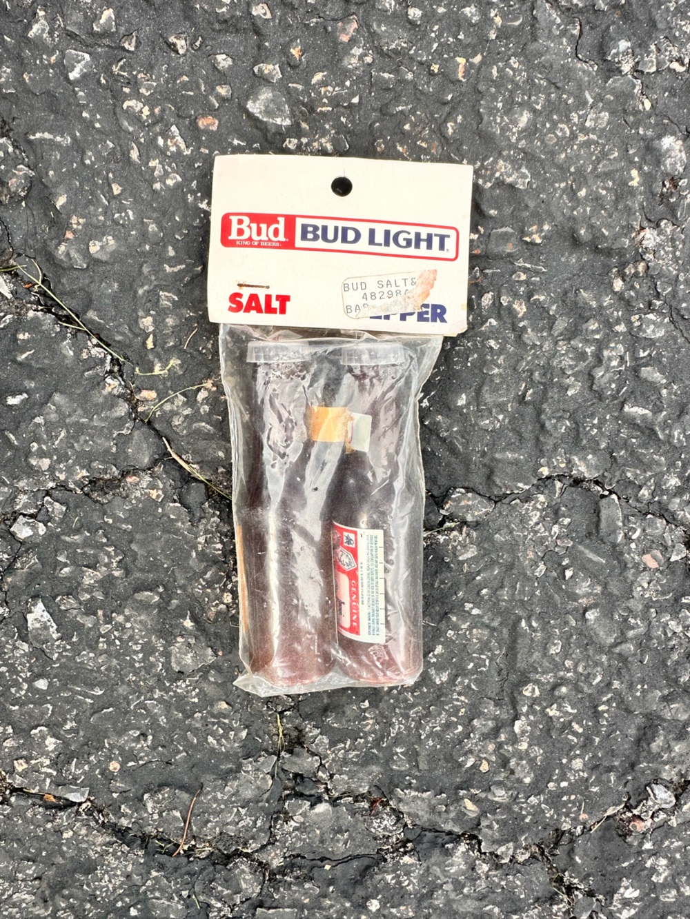 Bud Light Branded salt and pepper shaker
